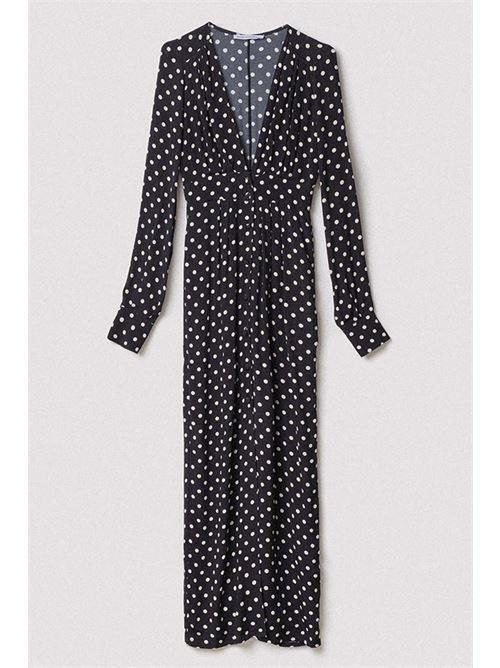 abito betsy lungo chemisier MAR DE MARGARITAS | MMABW00081FANTASIA POIS NERO